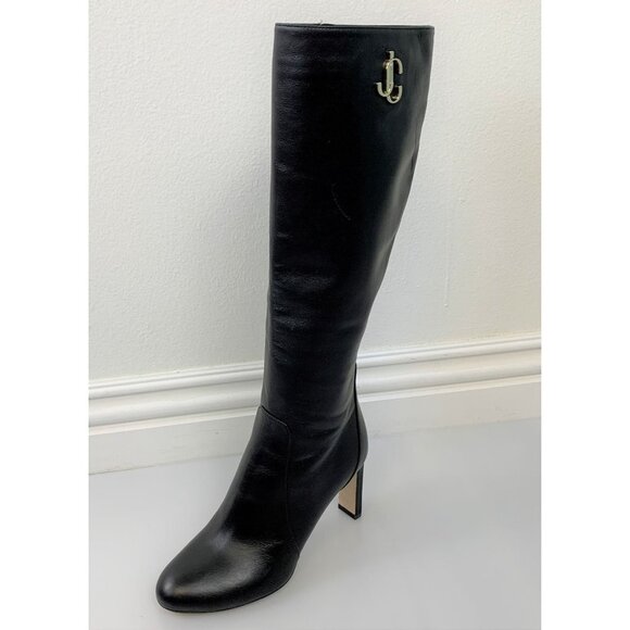 NIB Jimmy Choo Mahesa 100 Knee Boots SIze 37.5 - Picture 6 of 13